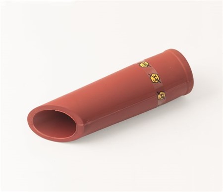 MUNSTYCKE KONISK GRÅ GUMMI 245 MM Ø50